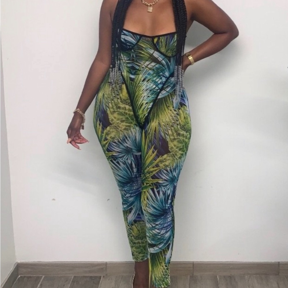 Bodysuit and pants.